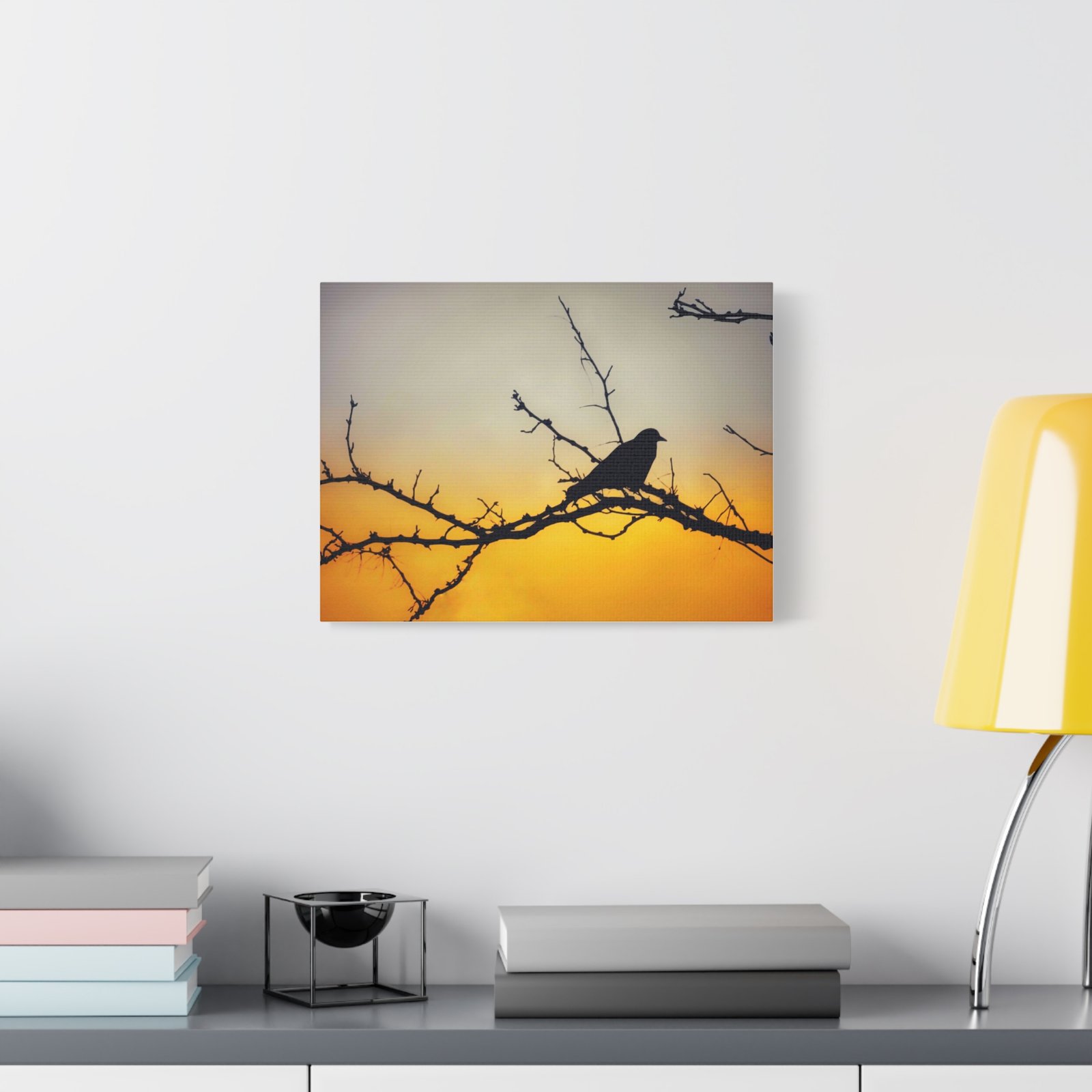 Sunset Silhouette Bird Matte Canvas - Image 7