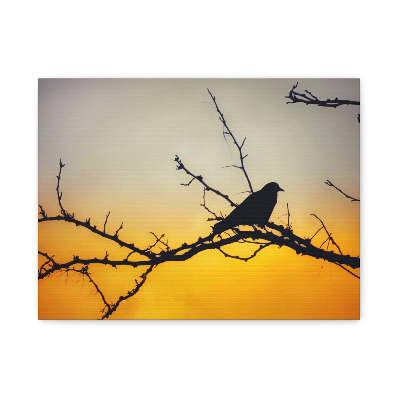 Sunset Silhouette Bird Matte Canvas - Image 5