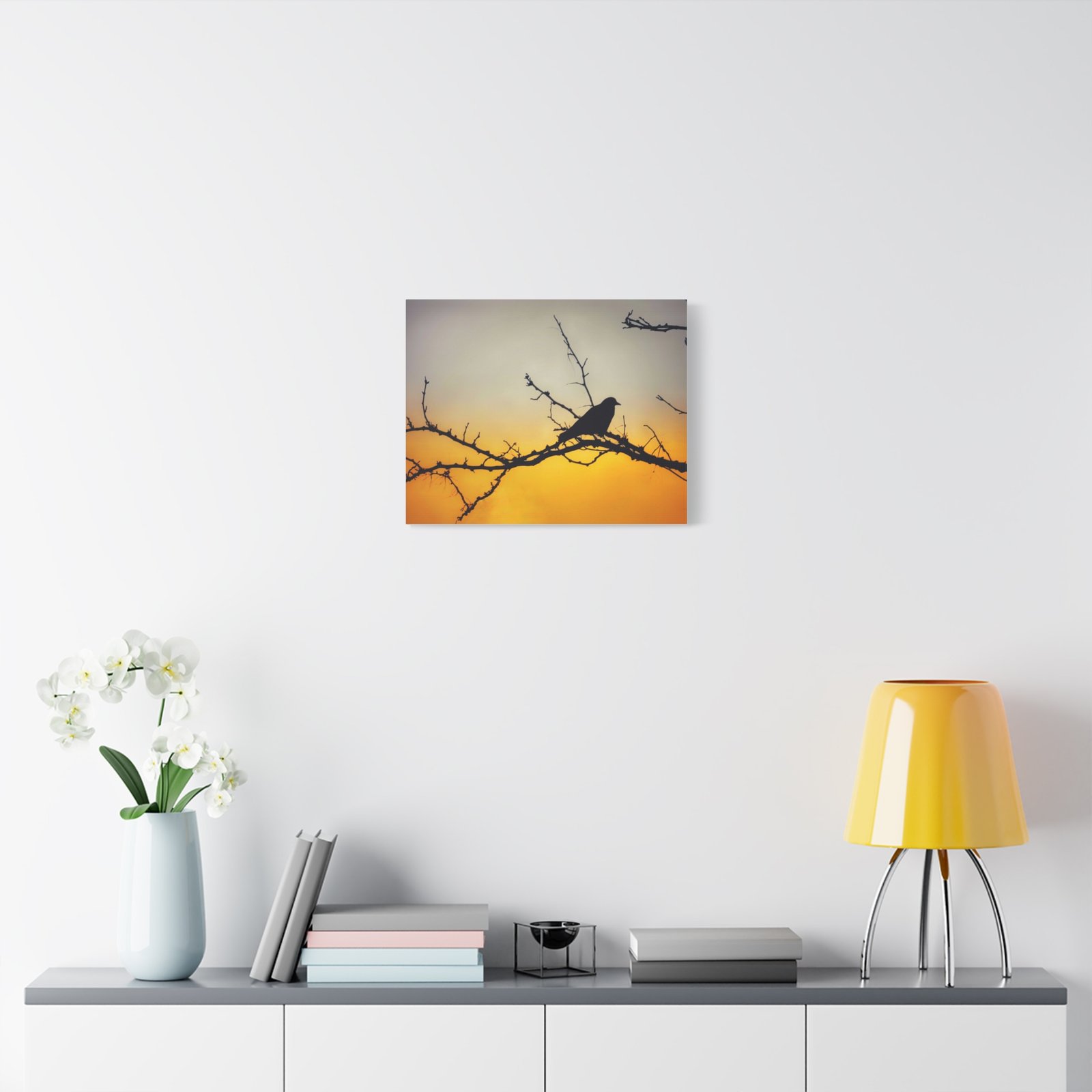 Sunset Silhouette Bird Matte Canvas - Image 11