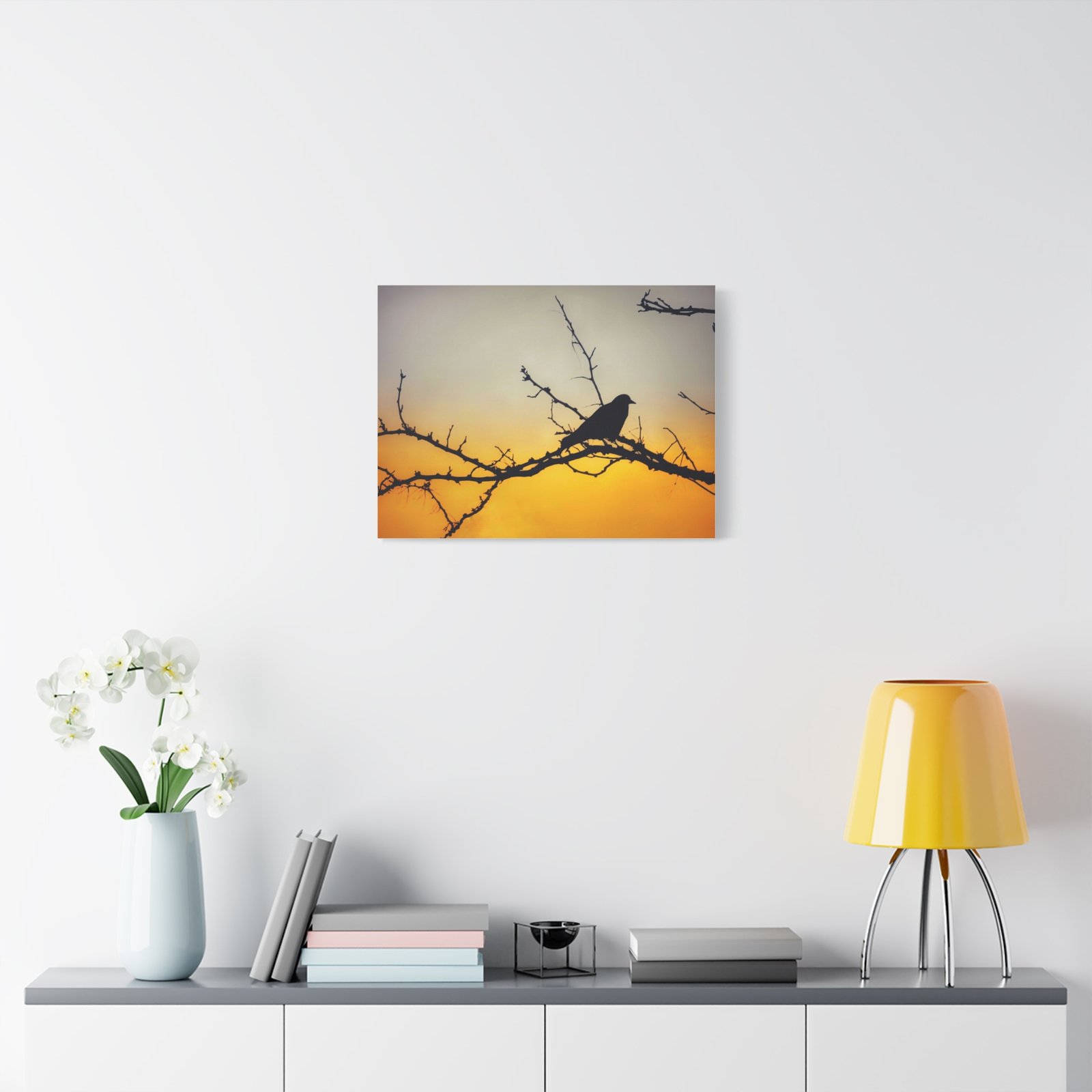 Sunset Silhouette Bird Matte Canvas - Image 15