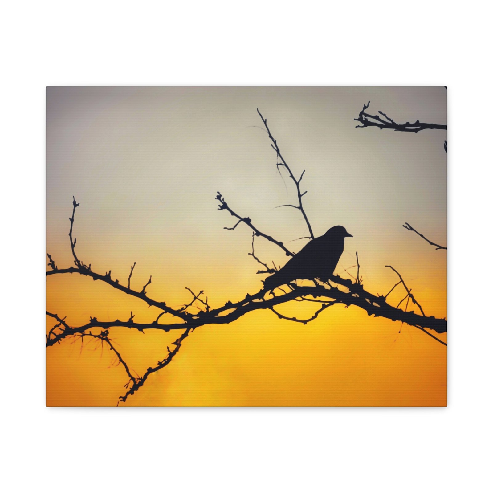 Sunset Silhouette Bird Matte Canvas - Image 9
