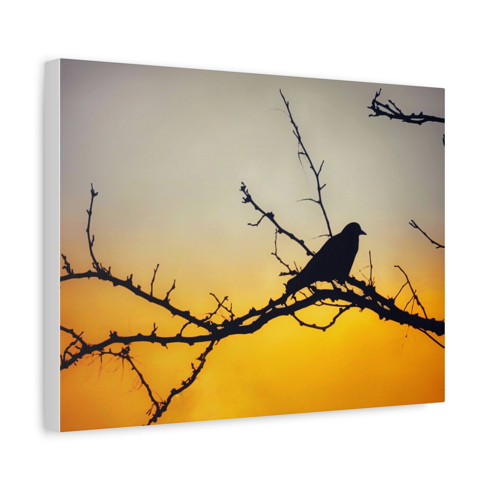 Sunset Silhouette Bird Matte Canvas - Image 6