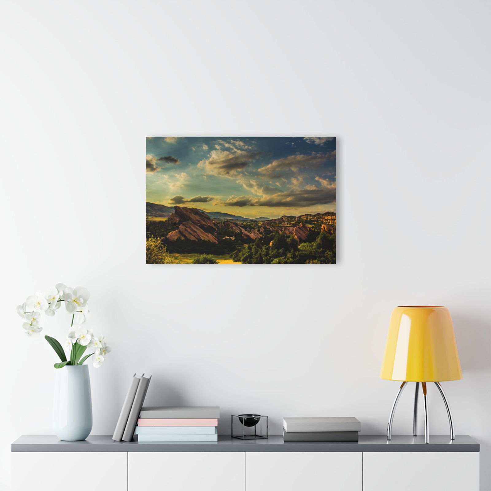 Mountain Landscape Acrylic Print — Sunset Rockies Wall Art (French Cleat Hanging) - Image 4