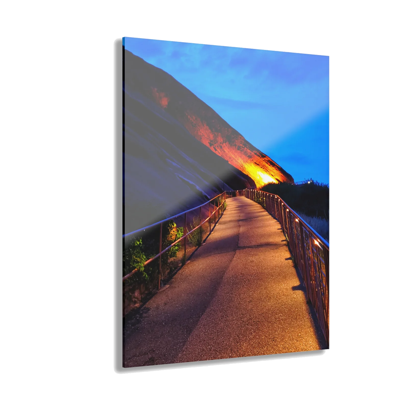 Scenic Coastal Path Acrylic Print — French Cleat Wall Art