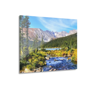 Mountain River Acrylic Print — Scenic Landscape Wall Art (French Cleat Hanging)