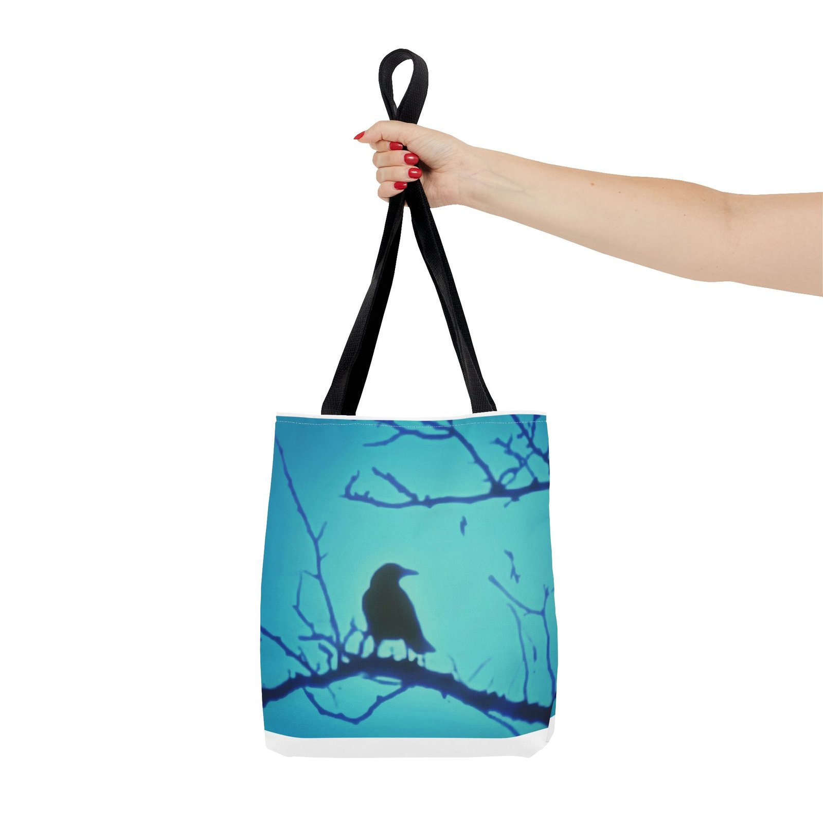 Crow Silhouette Tote Bag - Image 4