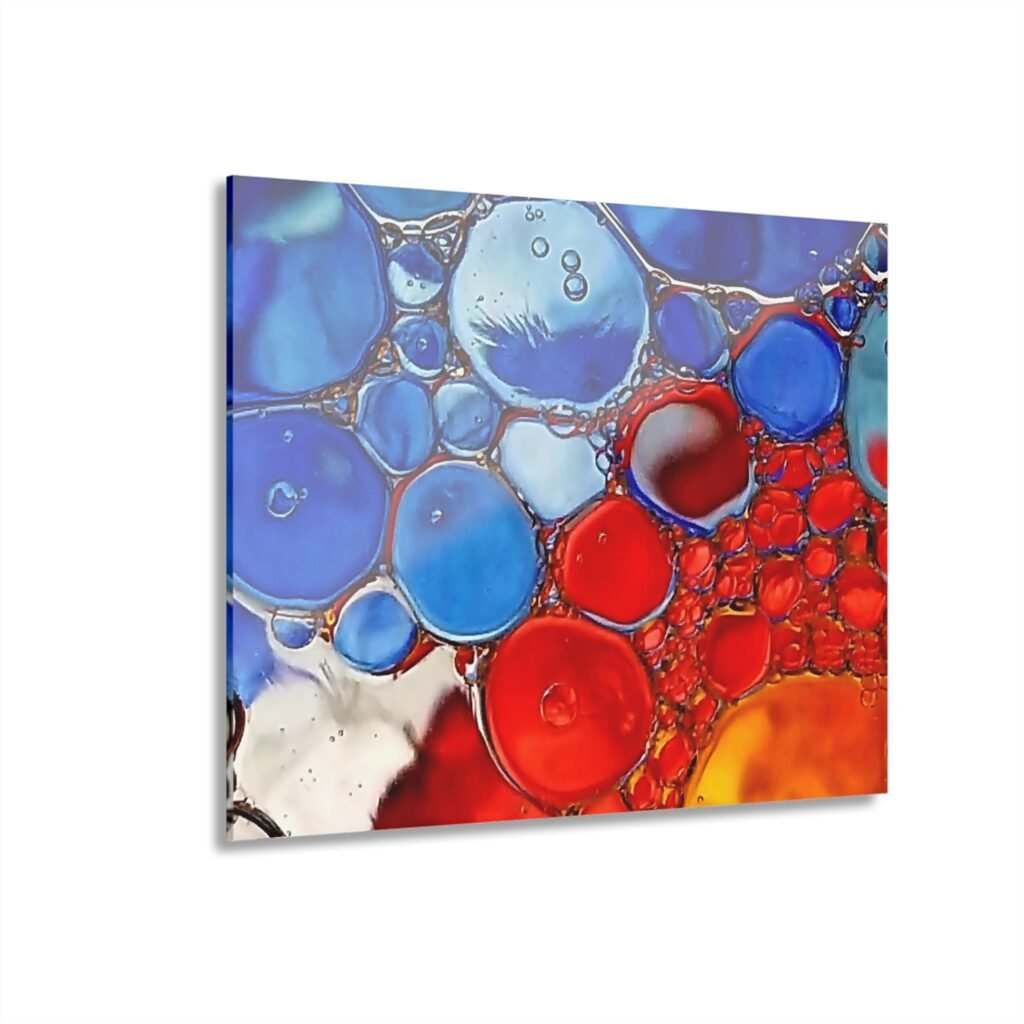Colorado Colors Bubble Art Acrylic Print