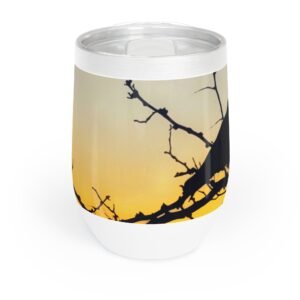 Sunrise Crow Wine Tumbler