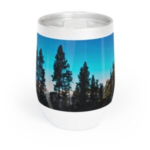 Morning Tree Line Wine Tumbler