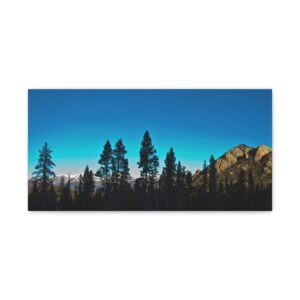 Mountain Silhouette Panorama Canvas