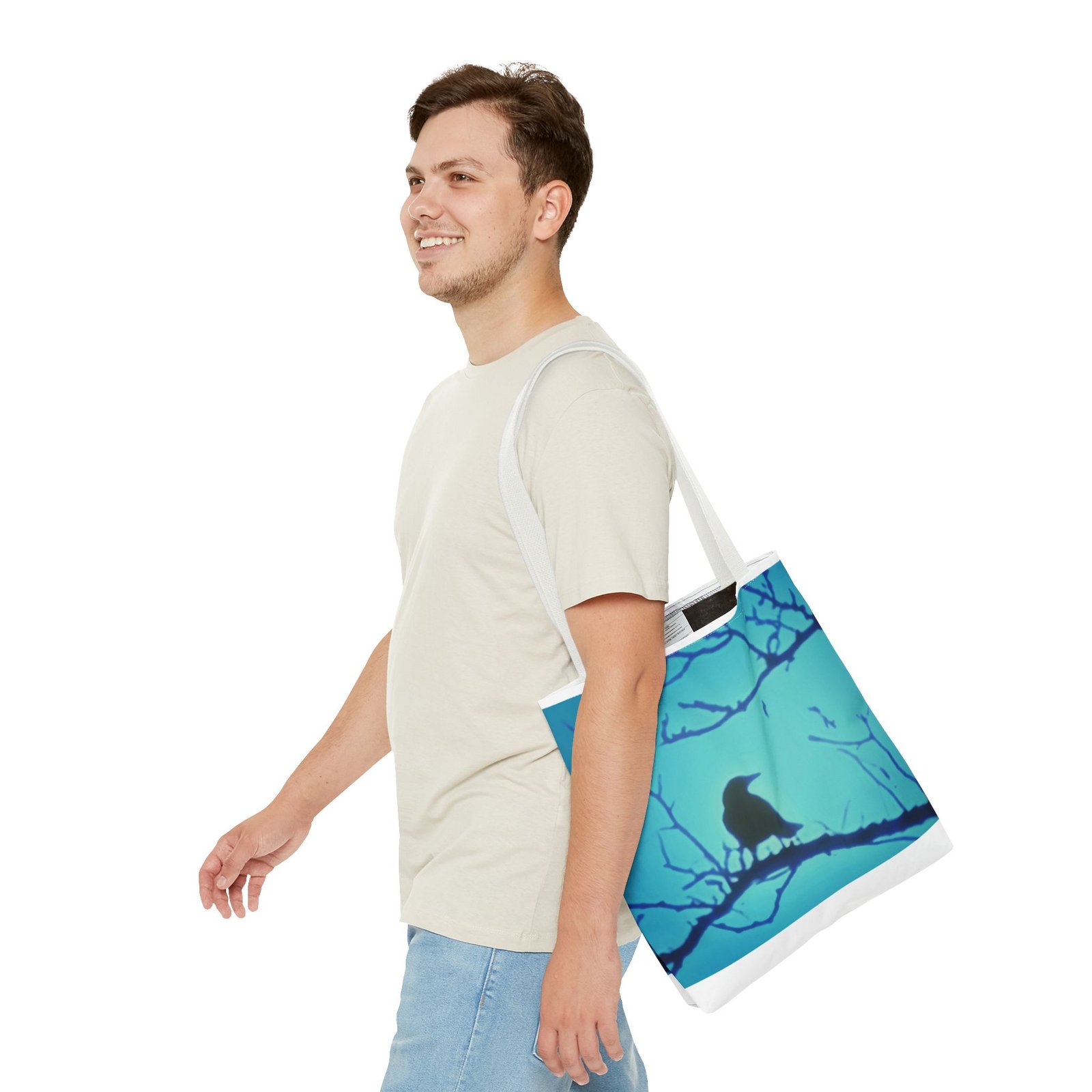 Crow Silhouette Tote Bag - Image 19
