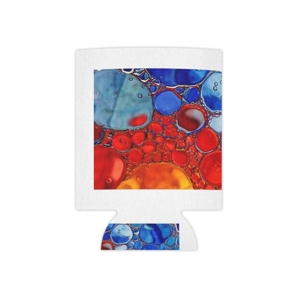 Colorado Color Bubble Art Can Coozie