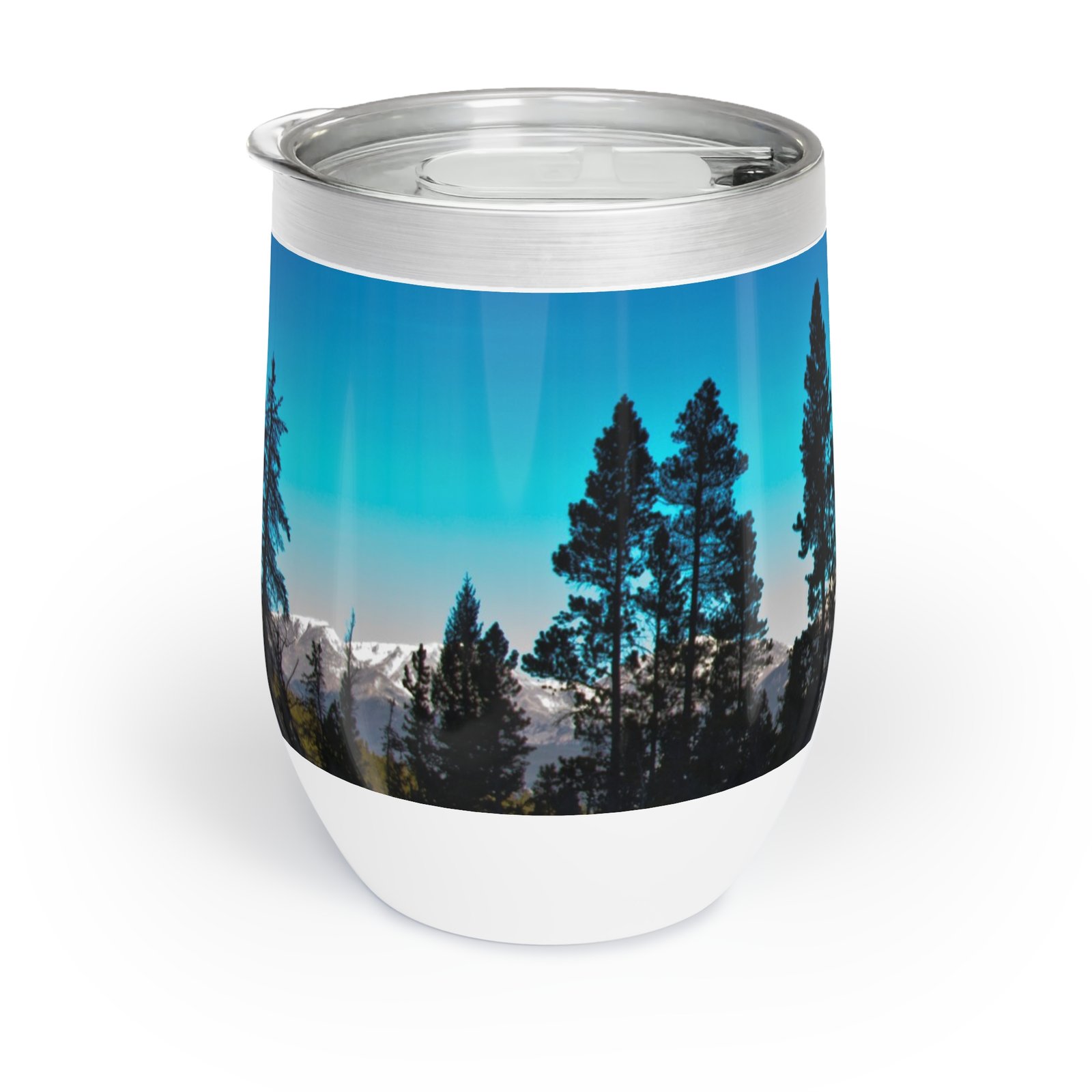 Morning Tree Line Wine Tumbler - Image 3