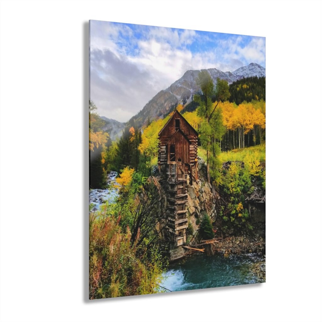 Crystal Mill Acrylic Print — Crystal, Colorado Wall Art