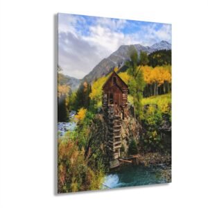 Crystal Mill Acrylic Print — Crystal, Colorado Wall Art