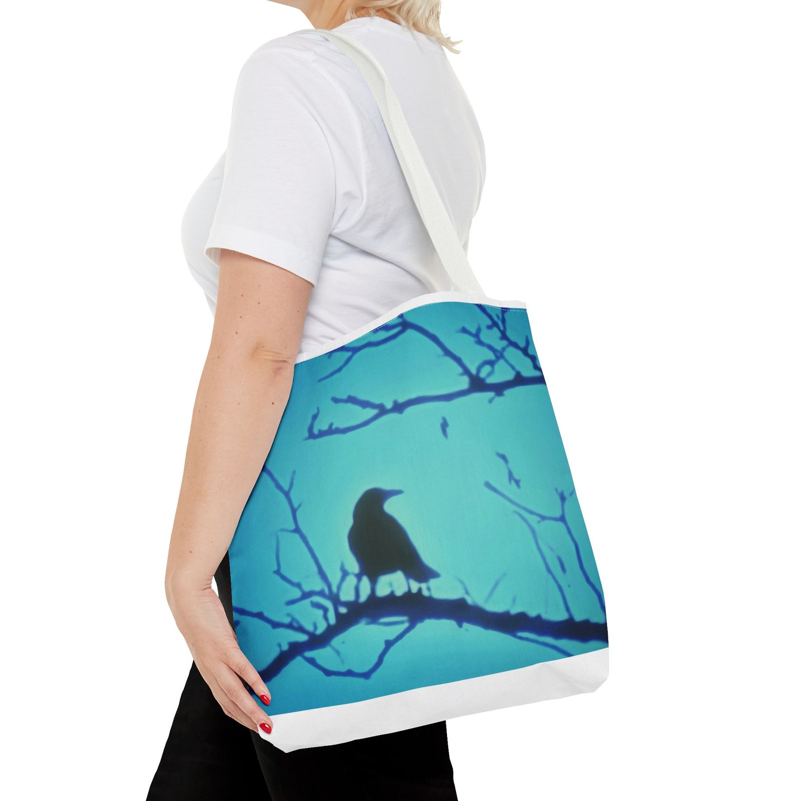 Crow Silhouette Tote Bag - Image 20