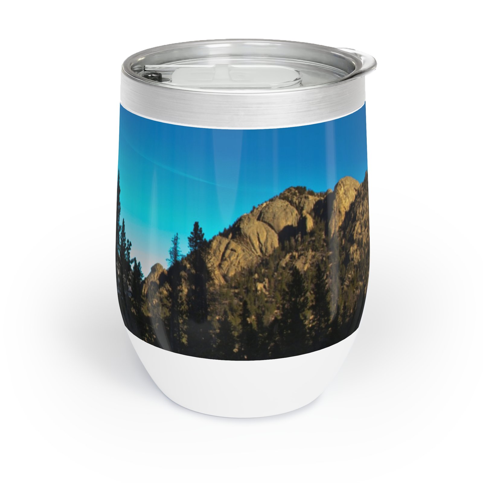 Morning Tree Line Wine Tumbler - Image 4