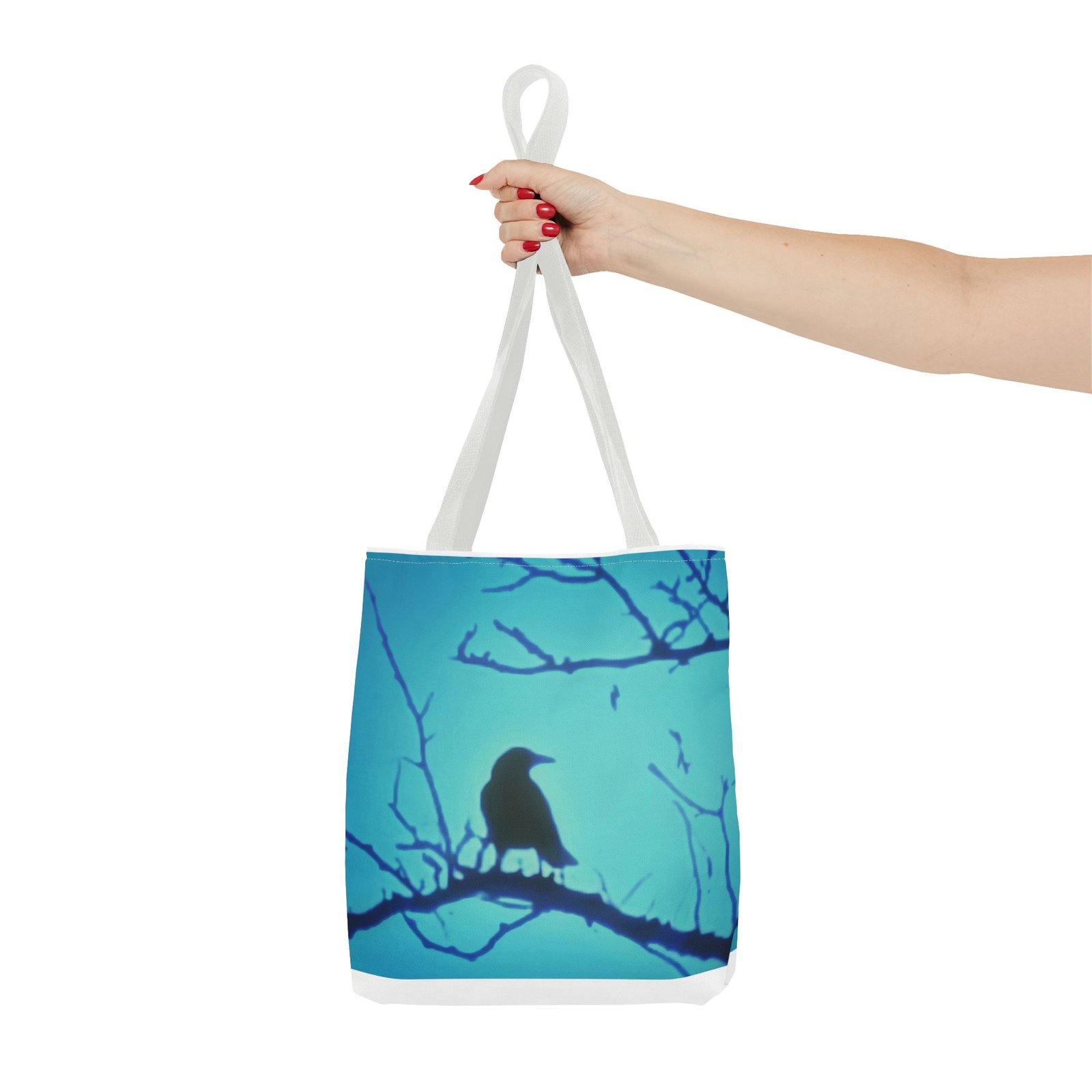 Crow Silhouette Tote Bag - Image 8