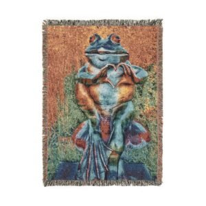 Frog Love Throw Blanket