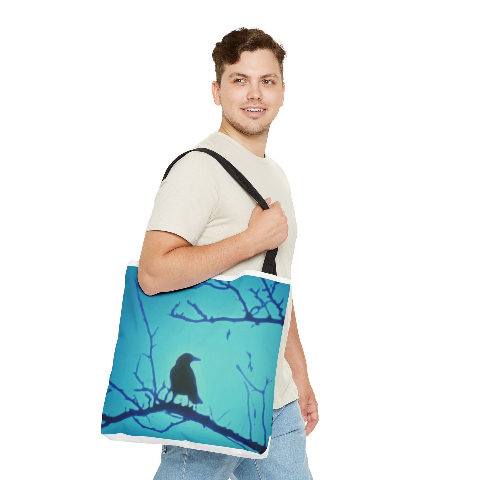 Crow Silhouette Tote Bag - Image 15