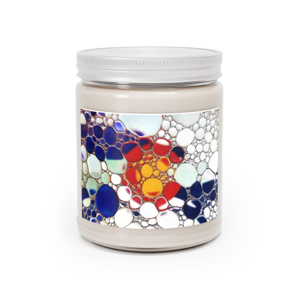Colorado Color Abstract Bubble Art Scented Candle