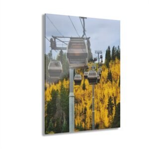 Fall Gondola Acrylic Print — Breckenridge, Colorado